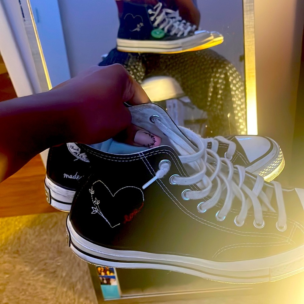 Converse made with love detail